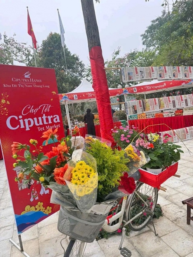 Chợ tết Ciputra 2026: Dấu ấn xuân Việt trong không gian sống quốc tế đẳng cấp