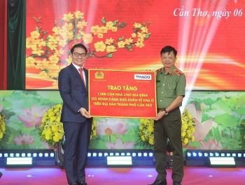 Công an Cần Thơ vận động xây dựng 1.000 căn nhà cho người dân khó khăn