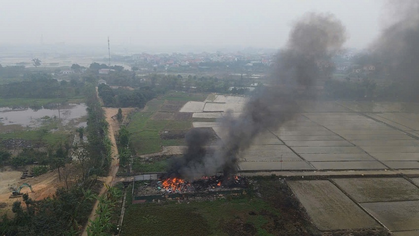 Phú Thọ: Xã Vĩnh Tường liên tục phát hiện, xử lý các hành vi vi phạm môi trường
