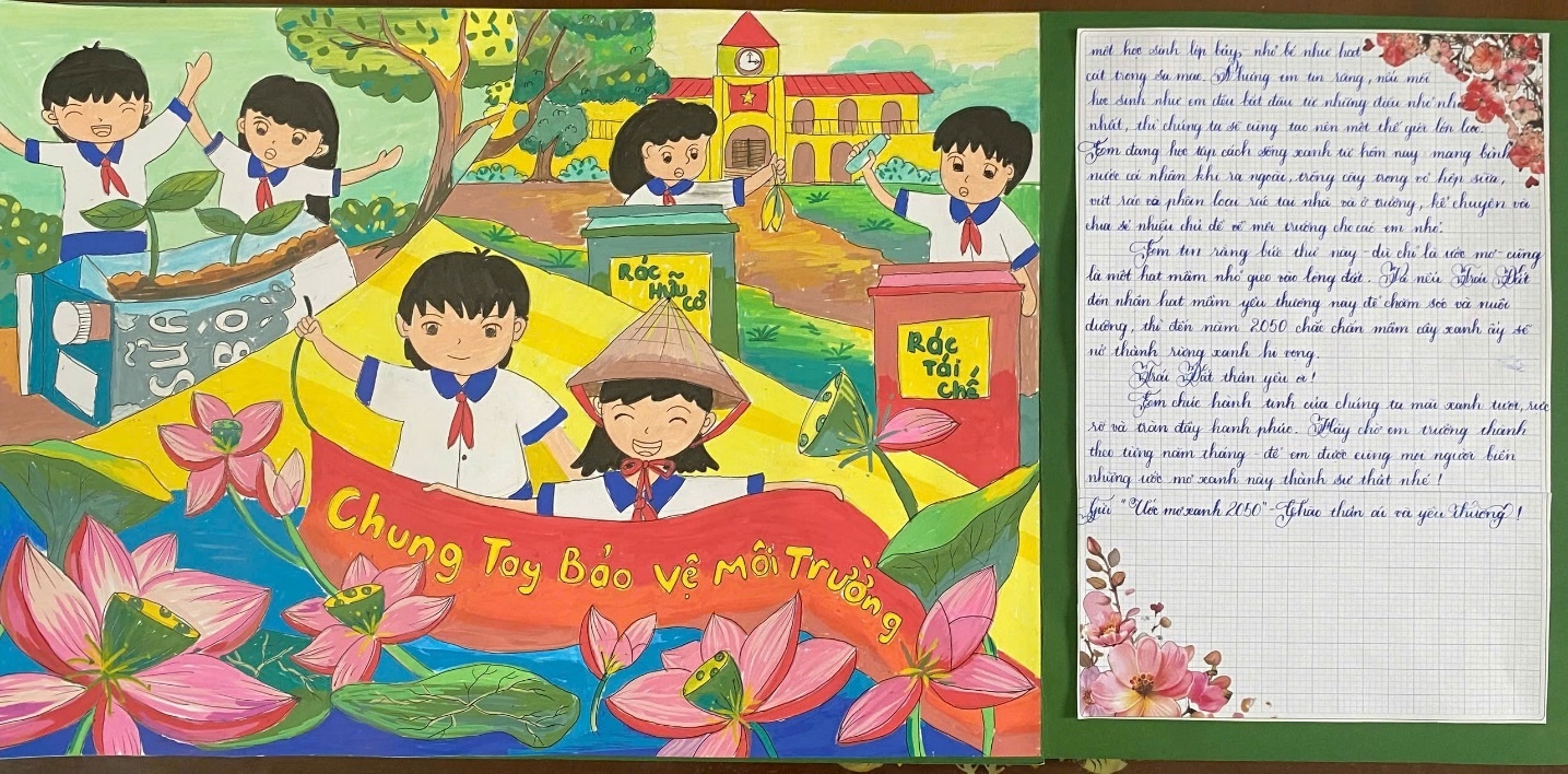 Lan tỏa thông điệp bảo vệ môi trường qua cuộc thi “Gửi tương lai xanh 2050”