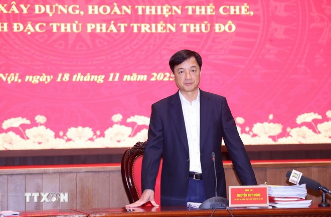   Bí thư Thành ủy Hà Nội Nguyễn Duy Ngọc. (Ảnh: TTXVN)