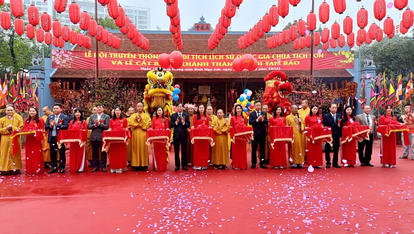 Khai hội xuân và khánh thành ngôi Tam Bảo tại chùa Tích Sơn – Dấu ấn tâm linh giữa lòng Vĩnh Yên