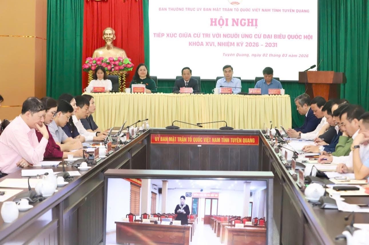 Tuyên Quang: Trưởng Ban Tuyên giáo và Dân vận Trung ương Trịnh Văn Quyết tiếp xúc cử tri tại đơn vị bầu cử số 3