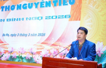 Sa Pa (Lào Cai): Đêm thơ Nguyên tiêu Xuân Bình Ngọ 2026 thu hút đông đảo các văn, nghệ sĩ, những người yêu thơ tham gia