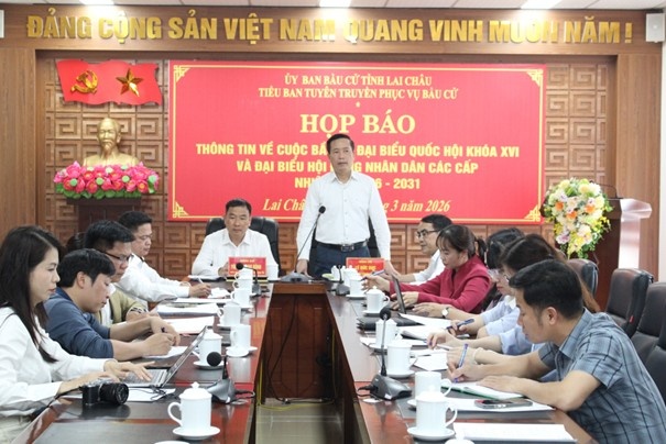 Lai Châu thông tin công tác chuẩn bị bầu cử đại biểu Quốc hội khóa XVI và HĐND các cấp
