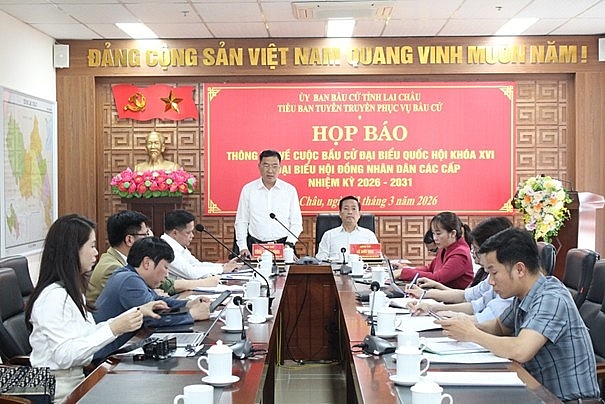 Lai Châu thông tin công tác chuẩn bị bầu cử đại biểu Quốc hội khóa XVI và HĐND các cấp