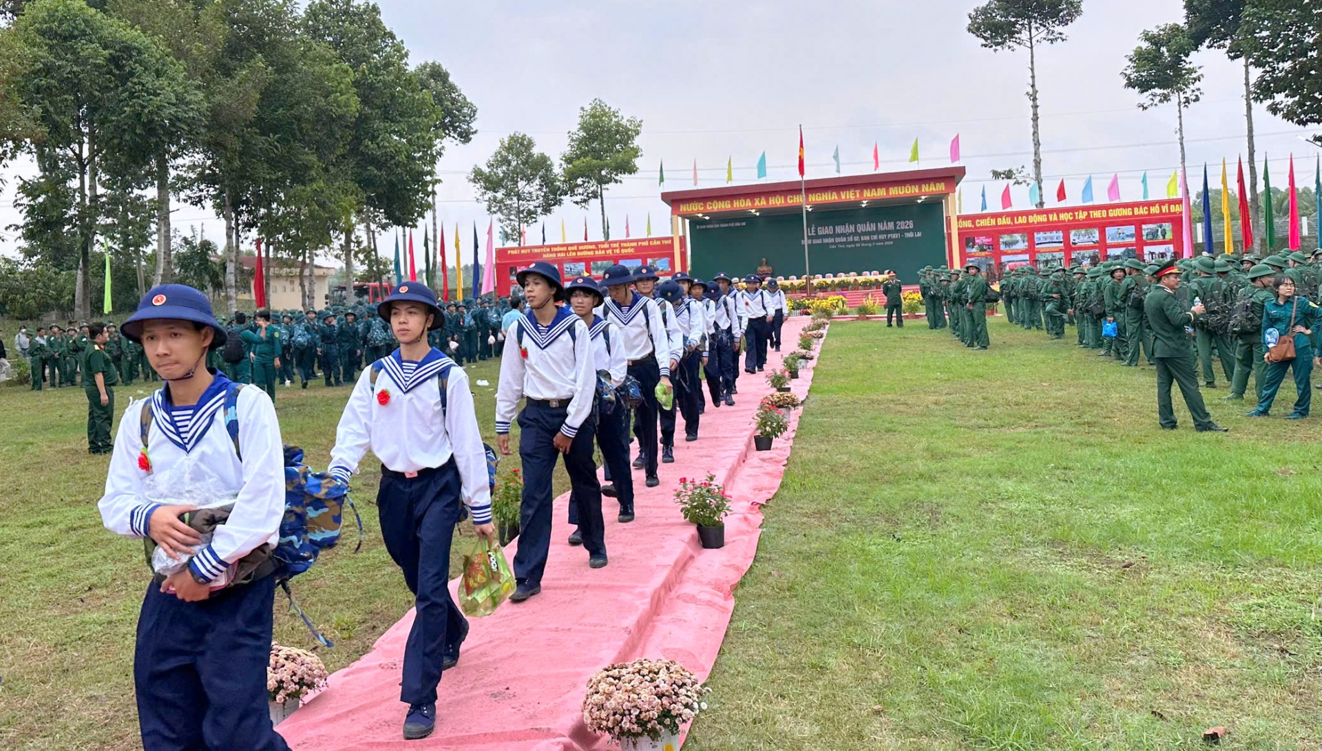 Trang trọng, an toàn Lễ giao, nhận quân tại 46 điểm của Quân khu 9