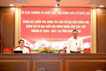 Đoàn Giám sát, kiểm tra của Ủy ban Thường vụ Quốc hội, Hội đồng Bầu cử quốc gia giám sát, kiểm tra công tác chuẩn bị bầu cử tại Khánh Hòa