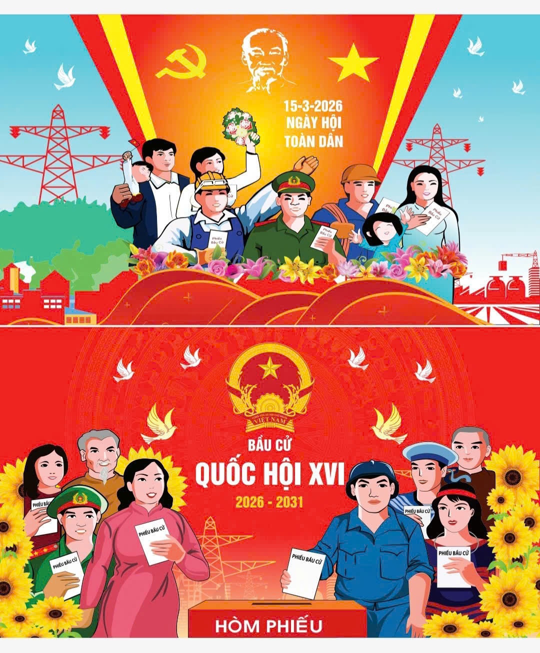 Kết thúc bỏ phiếu bầu cử, 34 địa phương đạt tỷ lệ cử tri đi bầu trên 99%