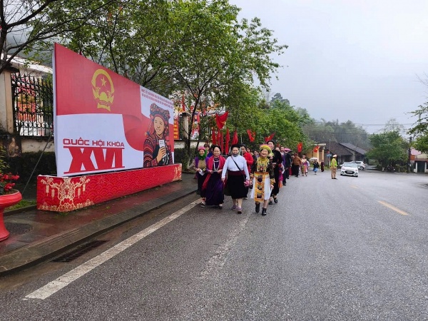 Tuyên Quang: 2 địa phương hoàn thành bỏ phiếu 100%