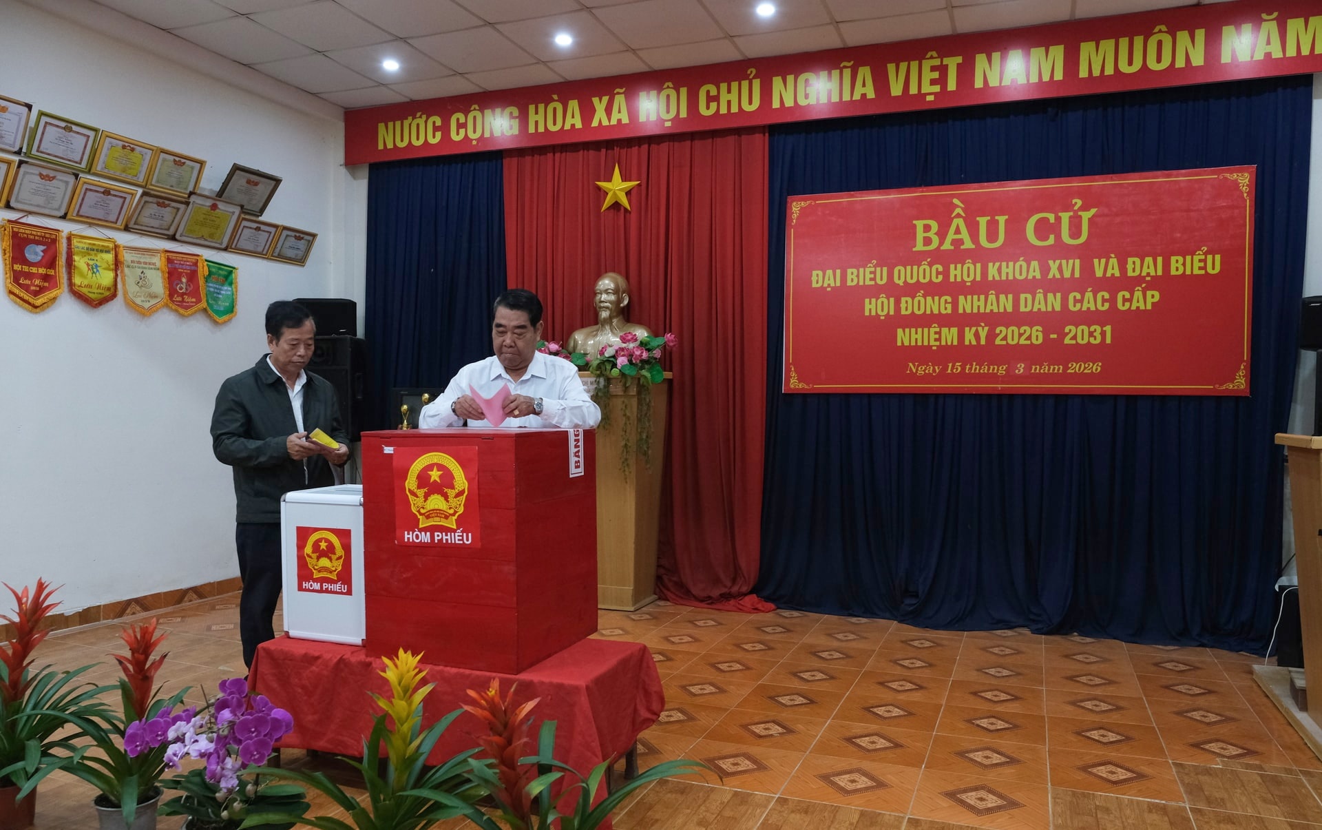 Các cử tri tham gia bầu cử