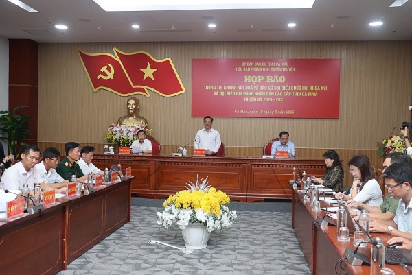 Bầu cử tại Cà Mau diễn ra an toàn, tỷ lệ cử tri đạt 99,94%