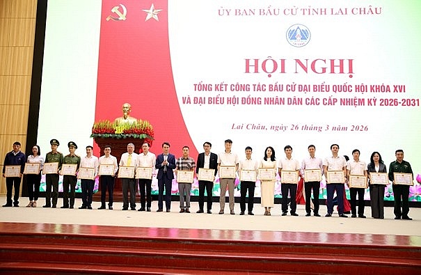 Lai Châu: Khen thưởng 14 tập thể, 65 cá nhân tiêu biểu trong công tác bầu cử nhiệm kỳ 2026–2031
