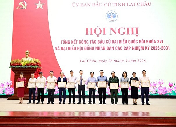 Lai Châu: Khen thưởng 14 tập thể, 65 cá nhân tiêu biểu trong công tác bầu cử nhiệm kỳ 2026–2031