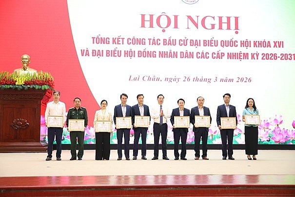 Lai Châu: Khen thưởng 14 tập thể, 65 cá nhân tiêu biểu trong công tác bầu cử nhiệm kỳ 2026–2031