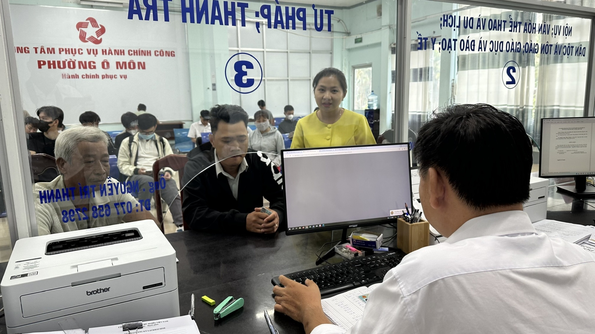 Trung tâm hành chính công Ô Môn (Cần Thơ): Không trễ hẹn giữa áp lực hồ sơ gia tăng