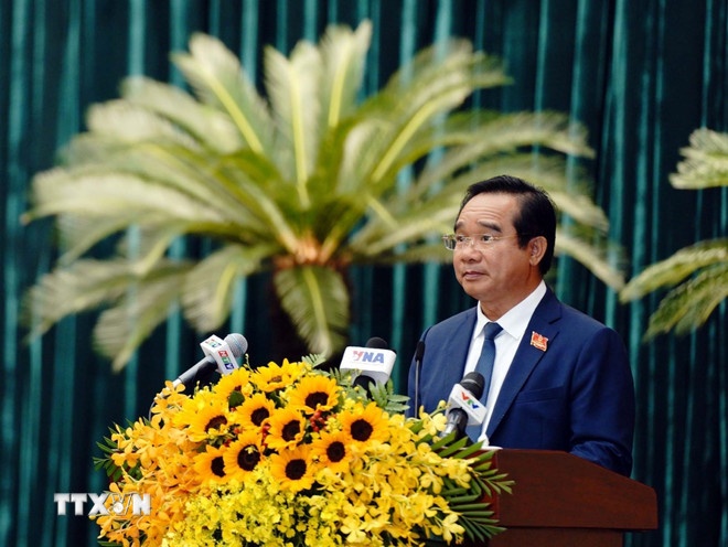 Ông Nguyễn Văn Được, Ủy viên Trung ương Đảng, Phó Bí thư Thành ủy, Chủ tịch UBND Thành phố khóa X được bầu giữ chức Chủ tịch UBND Thành phố Hồ Chí Minh khóa XI, nhiệm kỳ 2026-2031. (Ảnh: TTXVN) Ông Nguyễn Văn Được, Ủy viên Trung ương Đảng, Phó Bí thư Thành ủy, Chủ tịch UBND Thành phố khóa X được bầu giữ chức Chủ tịch UBND Thành phố Hồ Chí Minh khóa XI, nhiệm kỳ 2026-2031. (Ảnh: TTXVN)