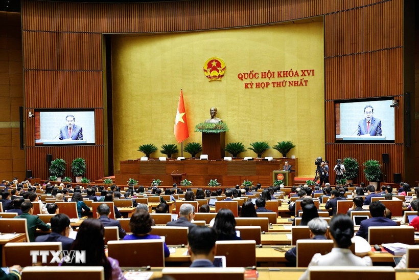 Kỳ họp thứ nhất, Quốc hội khóa XVI. (Ảnh: TTXVN)