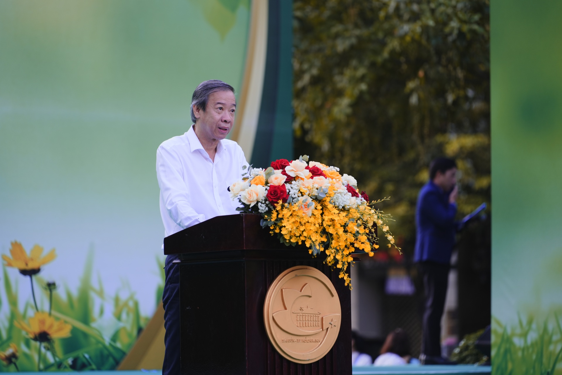 Tiến sĩ, bác sĩ Nguyễn Văn Vĩnh Châu, Phó Giám đốc Sở Y tế Thành phố Hồ Chí Minh phát biểu (Ảnh: VN).