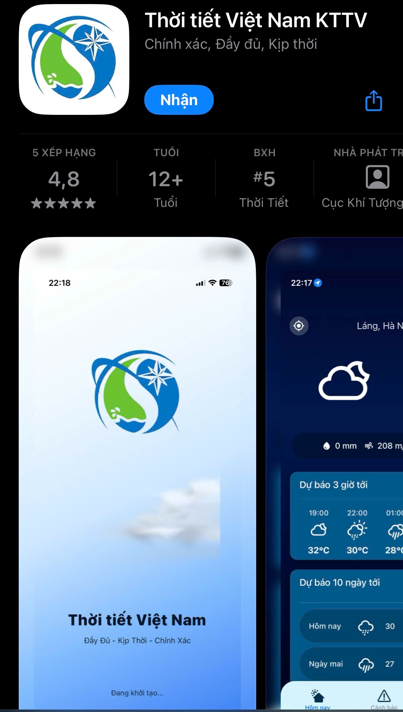 Ứng dụng được xây dựng với mục tiêu sử dụng các nguồn dữ liệu chính xác, cập nhật kịp thời, qua đó nâng cao độ tin cậy của các bản tin dự báo
