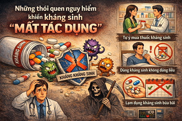    Những sai lầm khi dùng kháng sinh khiến bệnh khó chữa hơn