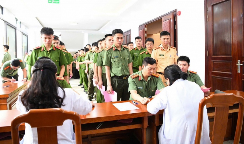 Phú Thọ: Hàng trăm cán bộ, chiến sĩ Công an tỉnh tham gia hiến máu