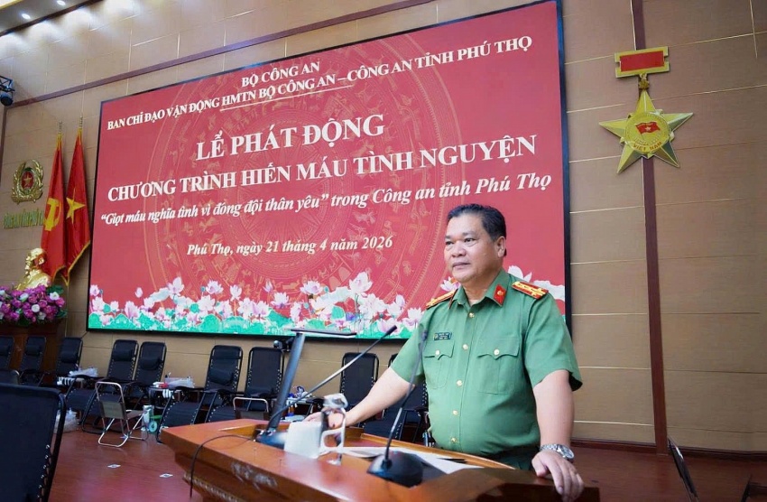 Phú Thọ: Hàng trăm cán bộ, chiến sĩ Công an tỉnh tham gia hiến máu