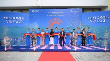 meygroup to chuc le khai truong van phong ban hang trai nghiem meyhomes capital phu quoc