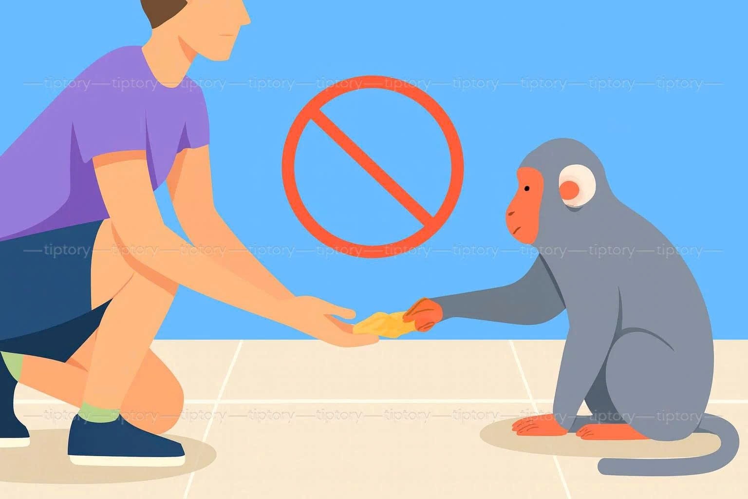  Khuyến cáo: Không cho khỉ hoang ăn – hành vi tưởng chừng vô hại nhưng có thể kích thích động vật tấn công và làm tăng nguy cơ lây nhiễm bệnh.
