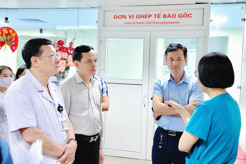 Bệnh viện Đa khoa Vĩnh Phúc học tập kinh nghiệm triển khai kỹ thuật ghép tế bào gốc tại Viện Huyết học – Truyền máu Trung ương Bệnh viện Đa khoa Vĩnh Phúc học tập kinh nghiệm triển khai kỹ thuật ghép tế bào gốc tại Viện Huyết học – Truyền máu Trung ương