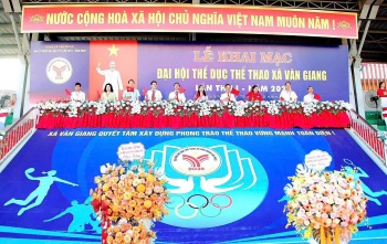 Xã Văn Giang (Hưng Yên) khai mạc Đại hội Thể dục thể thao lần thứ I