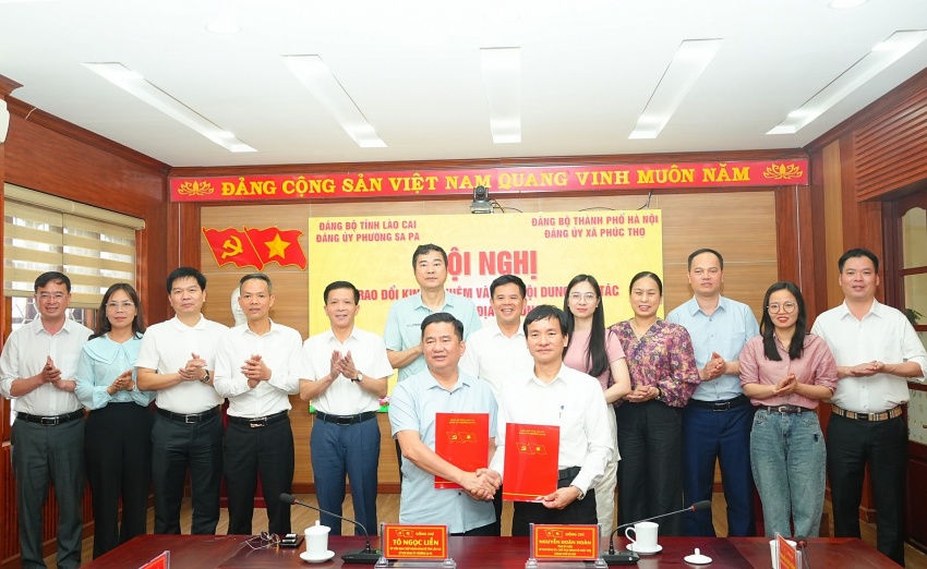 Phường Sa Pa và xã Phúc Thọ bắt tay hợp tác, mở hướng liên kết phát triển vùng