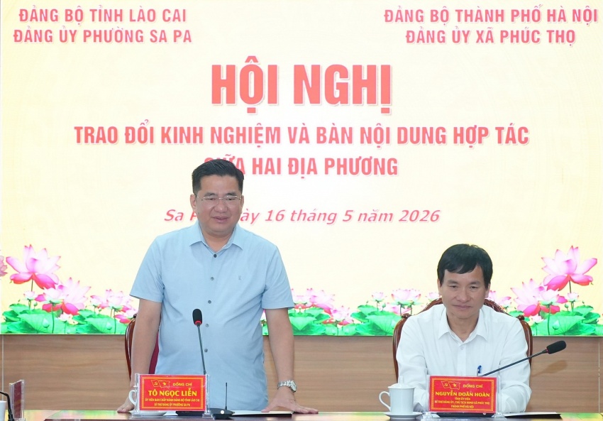 Phường Sa Pa và xã Phúc Thọ bắt tay hợp tác, mở hướng liên kết phát triển vùng