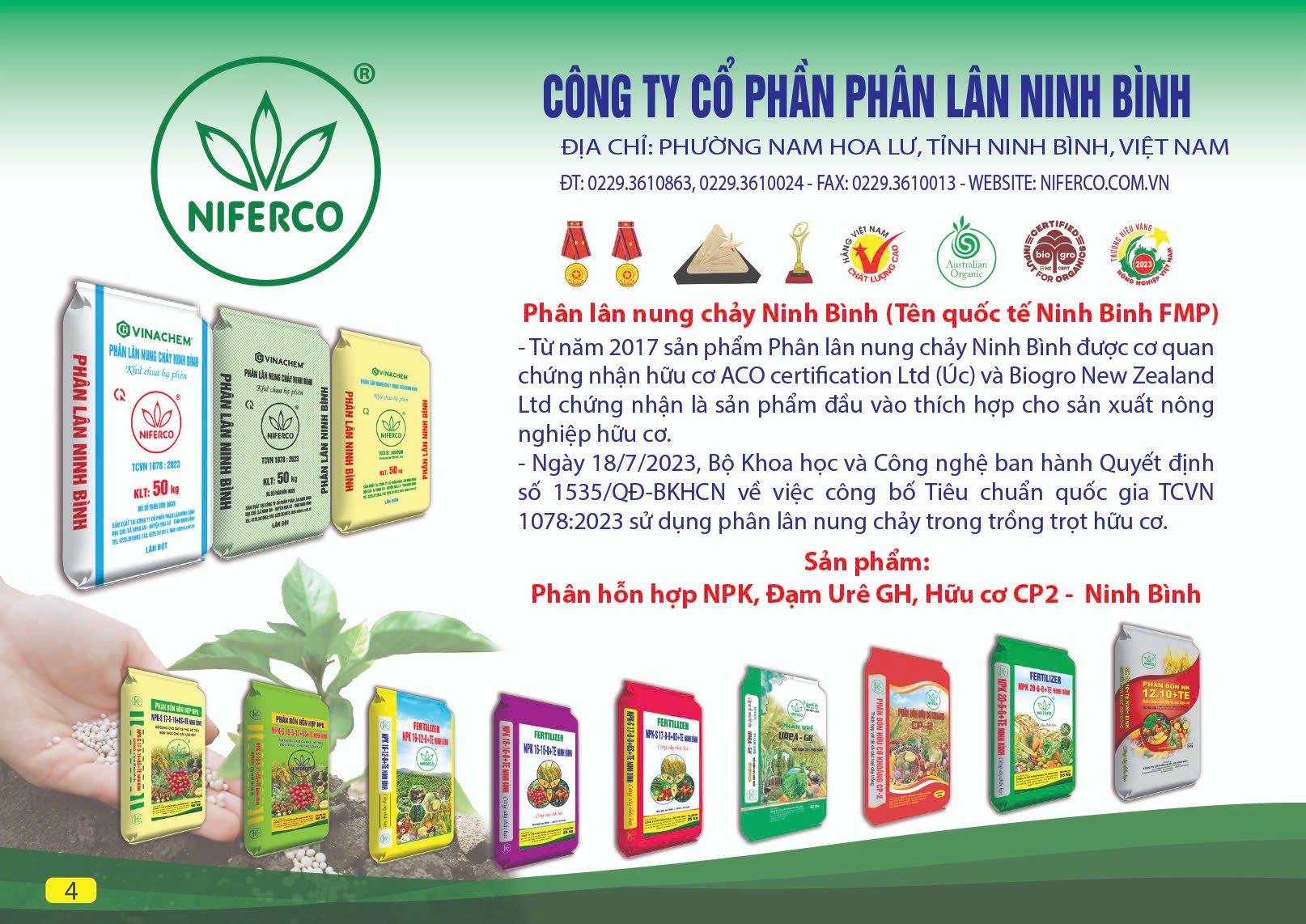 PHÂN LÂN NINH BÌNH: Đồng hành và nâng tầm nông nghiệp Việt