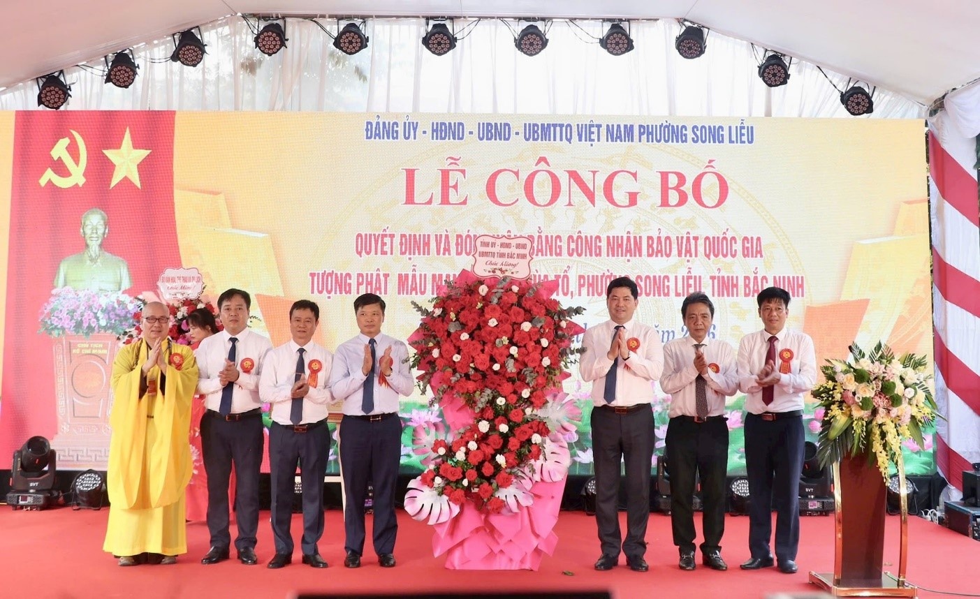 Bắc Ninh đón bằng công nhận Bảo vật quốc gia Tượng Phật Mẫu Man Nương