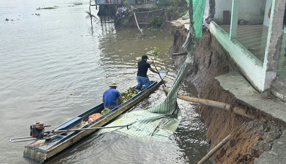 Cần Thơ tăng cường ứng phó trước diễn biến phức tạp của sạt lở