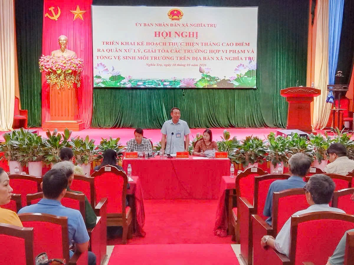 Xã Nghĩa Trụ (Hưng Yên) ra quân xử lý vi phạm đất đai và môi trường