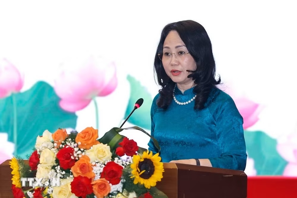 Bộ trưởng Bộ Văn hóa, Thể thao và Du lịch Lâm Thị Phương Thanh phát biểu. (Ảnh: TTXVN) Bộ trưởng Bộ Văn hóa, Thể thao và Du lịch Lâm Thị Phương Thanh phát biểu. (Ảnh: TTXVN)
