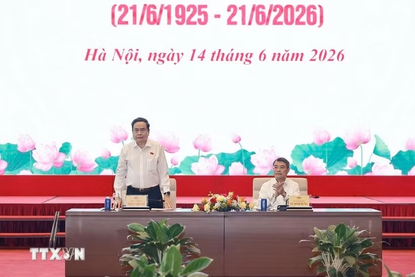 Chủ tịch Quốc hội Trần Thanh Mẫn và Thủ tướng Chính phủ Lê Minh Hưng gặp mặt lãnh đạo các cơ quan báo chí nhân Ngày Báo chí Cách mạng Việt Nam - Ảnh: TTXVN Chủ tịch Quốc hội Trần Thanh Mẫn và Thủ tướng Chính phủ Lê Minh Hưng gặp mặt lãnh đạo các cơ quan báo chí nhân Ngày Báo chí Cách mạng Việt Nam - Ảnh: TTXVN