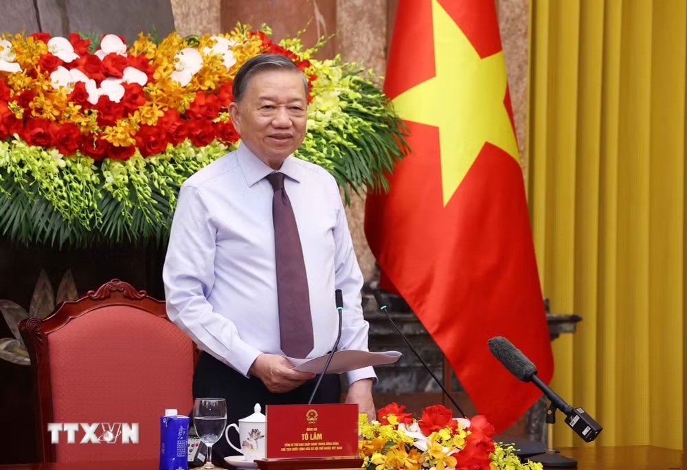 Tổng Bí thư, Chủ tịch nước Tô Lâm phát biểu chỉ đạo. (Ảnh: TTXVN) Tổng Bí thư, Chủ tịch nước Tô Lâm phát biểu chỉ đạo. (Ảnh: TTXVN)