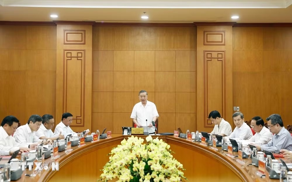 Phát biểu kết luận của Tổng Bí thư, Chủ tịch nước Tô Lâm tại cuộc họp Thường trực Ban chỉ đạo Tổng kết 100 năm Đảng lãnh đạo cách mạng Việt Nam Phát biểu kết luận của Tổng Bí thư, Chủ tịch nước Tô Lâm tại cuộc họp Thường trực Ban chỉ đạo Tổng kết 100 năm Đảng lãnh đạo cách mạng Việt Nam