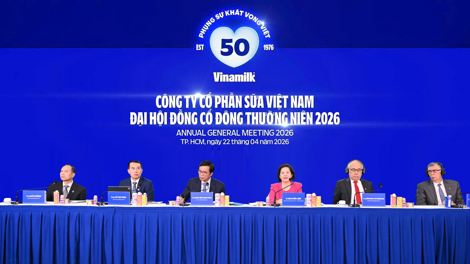 Đại hội đồng cổ đông thường niên của Vinamilk năm 2026 (Ảnh: VN). Đại hội đồng cổ đông thường niên của Vinamilk năm 2026 (Ảnh: VN).