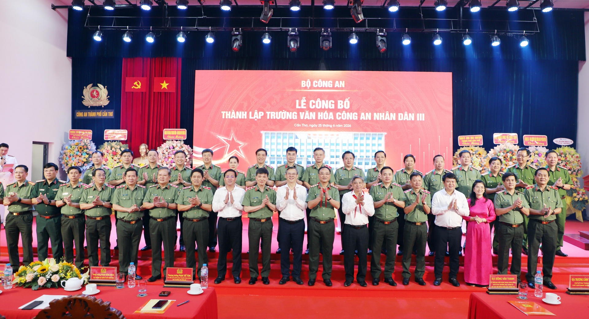 Bộ Công an công bố thành lập Trường Văn hóa CAND III tại Cần Thơ
