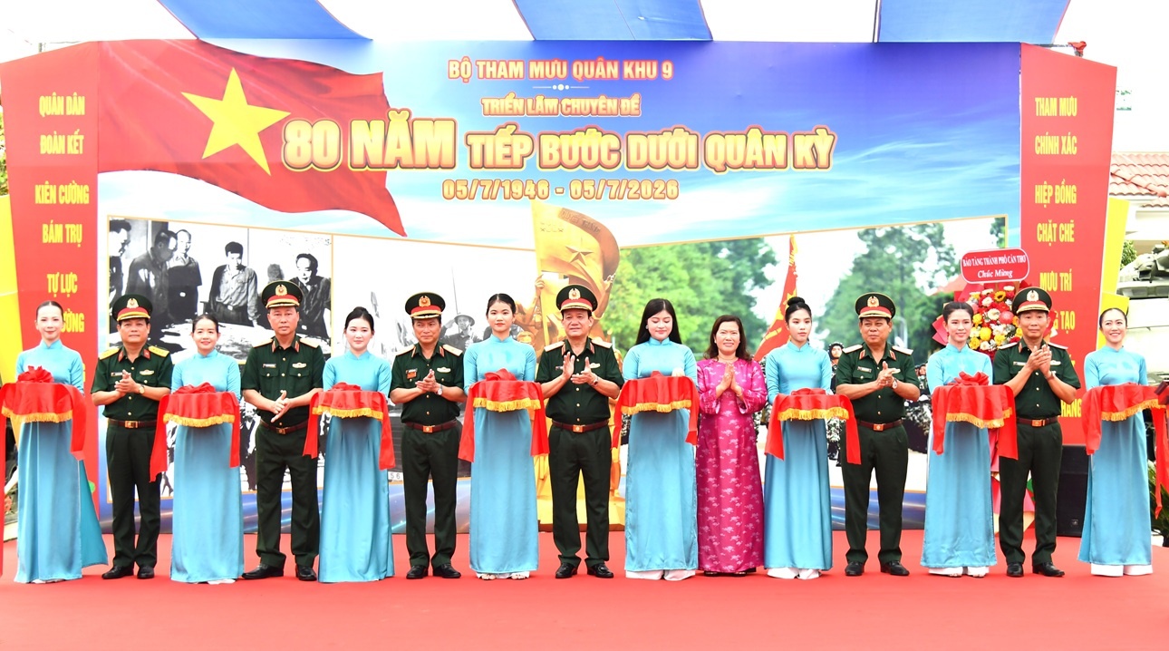 Quân khu 9: Triển lãm chuyên đề “80 năm tiếp bước dưới Quân kỳ”