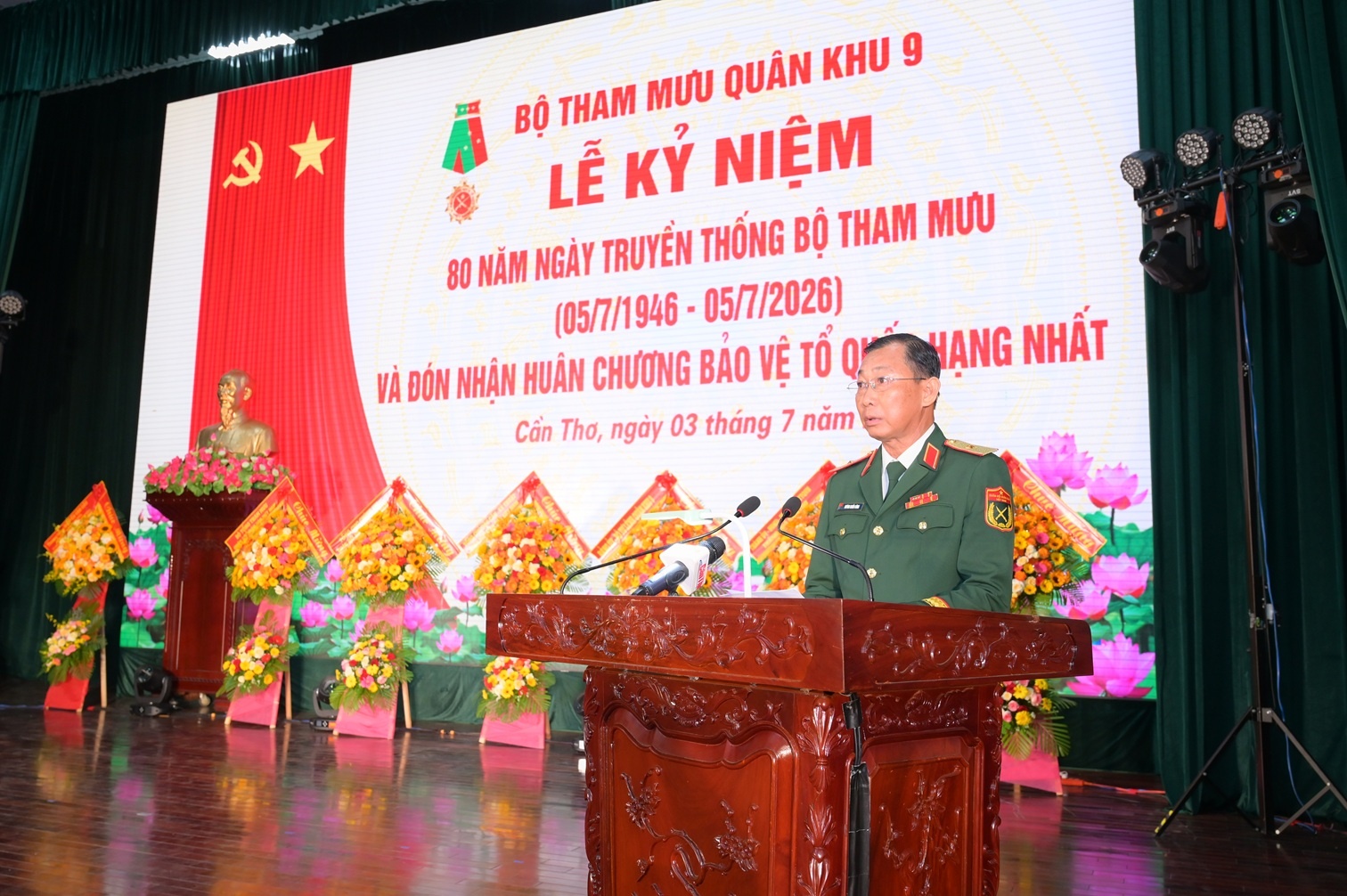Quân khu 9: Kỷ niệm 80 năm Ngày truyền thống Bộ Tham mưu Quân khu và đón nhận Huân chương Bảo vệ Tổ quốc hạng Nhất Quân khu 9: Kỷ niệm 80 năm Ngày truyền thống Bộ Tham mưu Quân khu và đón nhận Huân chương Bảo vệ Tổ quốc hạng Nhất