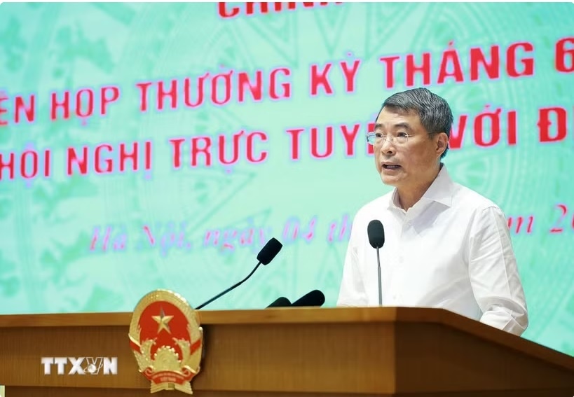 Thủ tướng Lê Minh Hưng phát biểu khai mạc. (Ảnh: Dương Giang/TTXVN)