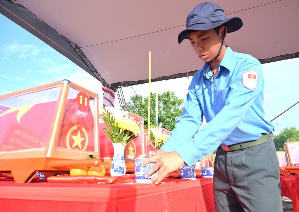 Đồng Tháp: Truy điệu, an táng 68 bộ hài cốt liệt sĩ