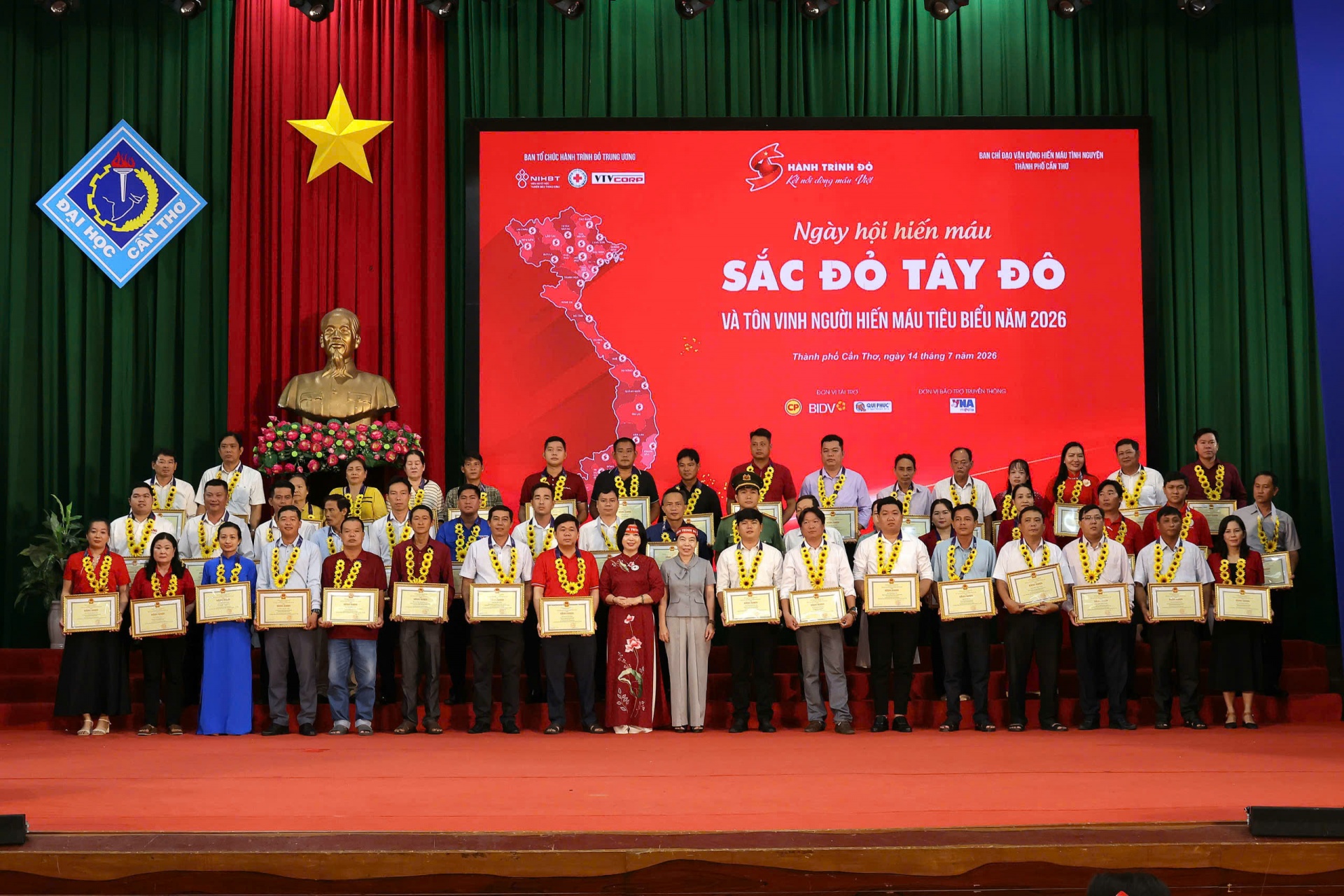 Cần Thơ: Tôn vinh 414 tập thể, cá nhân tiêu biểu trong phong trào hiến máu tình nguyện