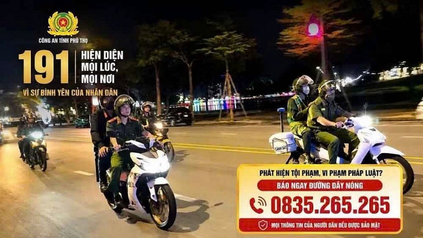 Tổ công tác 191 Công an tỉnh Phú Thọ: Chủ động giữ vững an ninh trật tự từ sớm, từ xa