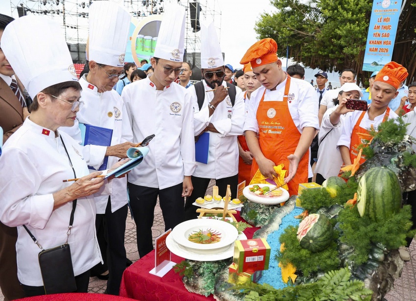 22 đội thi đến từ các resort và khách sạn 4 sao, 5 sao tham gia Cuộc thi “Tinh hoa Ẩm thực Yến sào Khánh Hòa 2026”